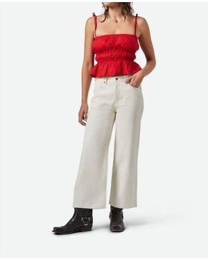 Brixton Margo Cropped 5-Pocket Pant - Red