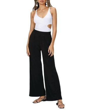 Lanston Wide Leg Pocket Pants - Black