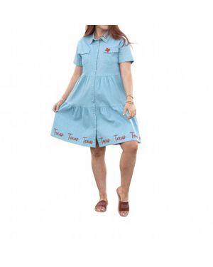 Layerz Clothing Lone Star State Dress - Blue