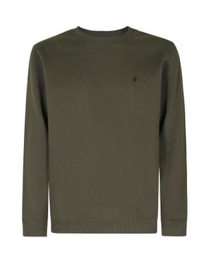 Dondup Regular Fit Fleece-Lined Cotton Sweatshirt - Green