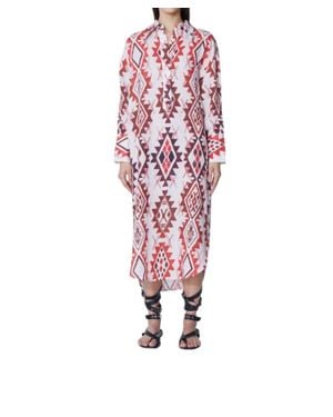 Maria Cher Ortiz Delci Shirt Dress - Red