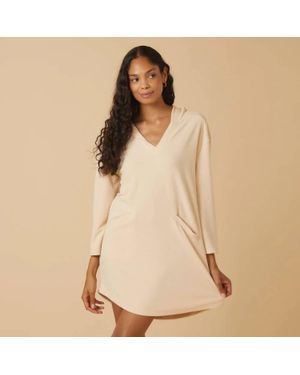 Softies Terry Hooded Lounger - Natural