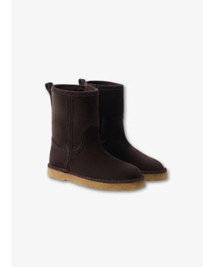 Soeur Texas Suede Boot - Black