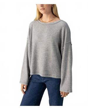 Sanctuary Change Of Scenery Knit Top - Gray