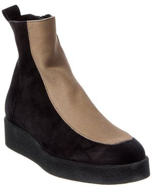 Arche Combbi Leather Bootie - Black