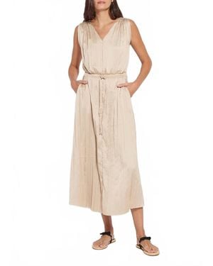 Lyssé Packable Pleated Dress - Natural