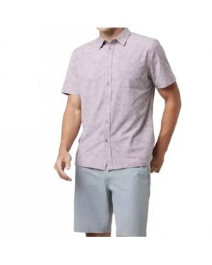 Vuori Short Sleeve Bridge Button Down - Purple
