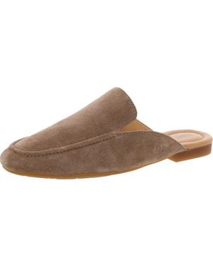 Born Lamara Cushioned Footbed Faux Suede Mules - Brown