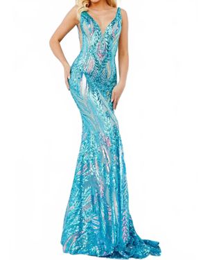 open lace back dress Jovani 23362 main image 1