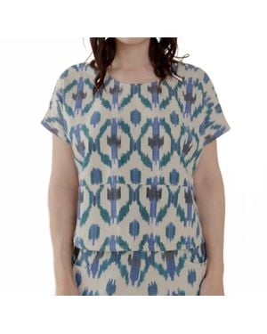 Mata Traders Dana Cotton Top - Blue
