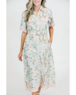 Merigold Penelope Petite Feuille Dress - Natural