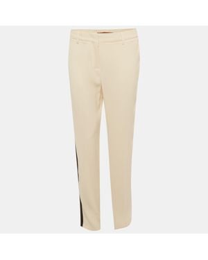 Max Mara Crepe Knit Pants - Natural