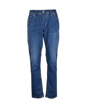 Re-hash Denim Cotton Polyester Elastane Stretch Jeans - Blue