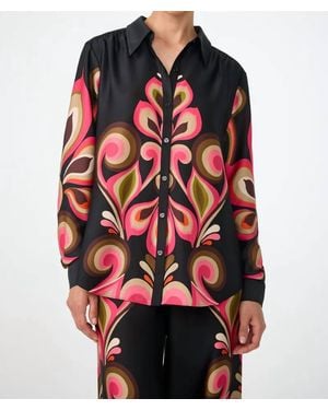 Trina Turk Cassavetes Border Shirt - Red