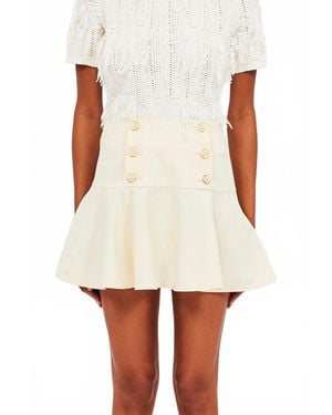 Ulla Johnson Cara Mini Skirt - White