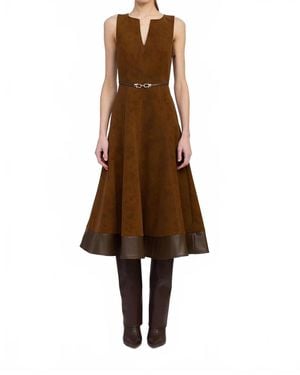 En Saison Eloise Midi Dress - Brown