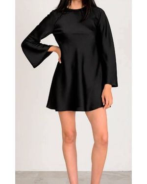 Lavender Brown Makenna Mini Dress - Black