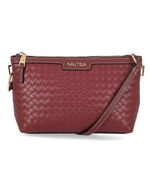 Nautica Woven Crossbody Bag - Red