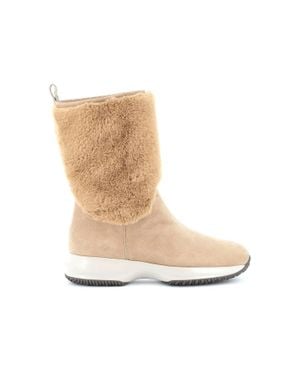Hogan Interactive Booties - Natural