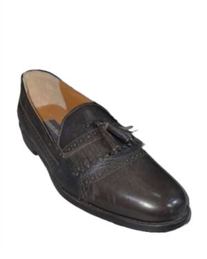 Giorgio Brutini Tassel Loafer - Black