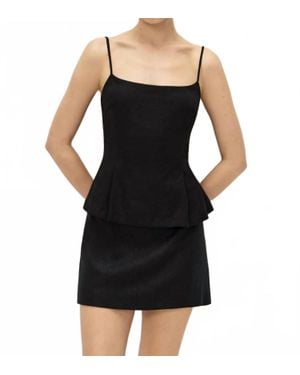 Elodie Bruno Ellery Sleeveless Peplum Top - Black