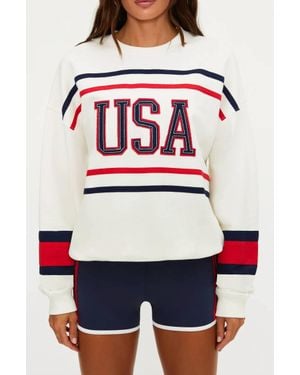 Beach Riot Devyn Oversized Sweatshirt - Gray
