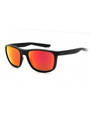 Nike Sunglasses Square Full Rim, Frame And Mirror Lens Essentialendeavormfq4764010 - Red