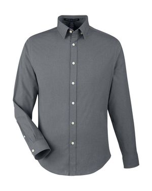 Devon & Jones Crownlux Performance Spencer Poplin Dress Shirt - Gray