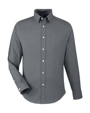Devon & Jones Crownlux Performance Spencer Poplin Dress Shirt - Gray