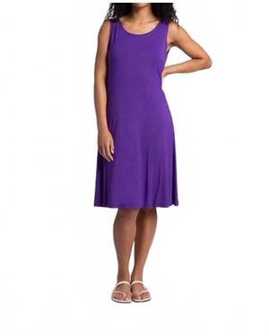 Sympli Bamboo Tank Dress Short - Purple