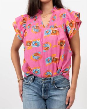 Ivy Jane Smocked Yoke Blouse - Pink