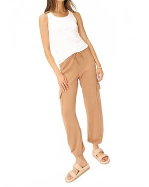 Project Social T Raven Raw Edge Cargo Pant - White
