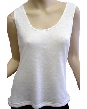 Angel Linen Bra-Friendly Tank - White
