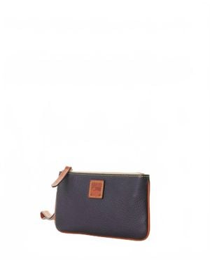 Dooney & Bourke Pebble Grain Leather Large Wristlet - White