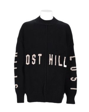 Yeezy Textured Knit Sweater With Contrasting 'Lost Hills' Design - Black