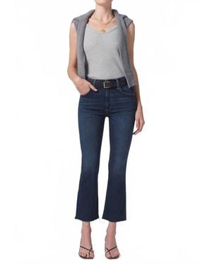 Citizens of Humanity Isola Cropped Boot Jeans - Blue