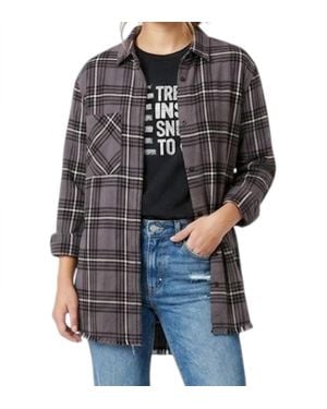 One 24 Rags Plaid Flannel Shirt - Black