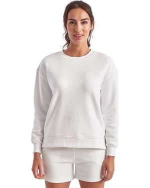 Tridri Billie Side-Zip Sweatshirt - White