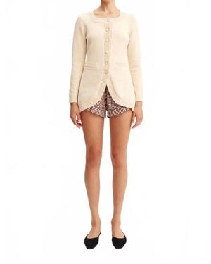 Posse Sabrina Long Sleeve Cardigan - Natural