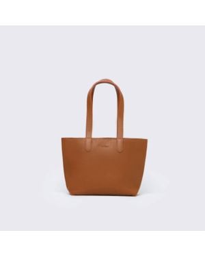 Mesh Mini Kyle Tote Bag - Brown