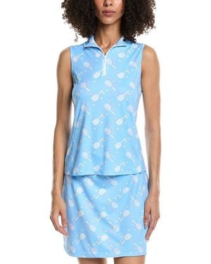 Gottex Mock Neck Tank - Blue