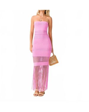 PQ Swim Melissa Fringe Dress - Pink