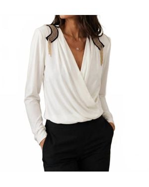 Rinascimento Wrap Blouse - White