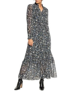 NIC+ZOE Femme Cheetah Anabelle Dress - Gray