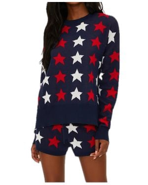 Beach Riot Callie Star Sweater - Blue