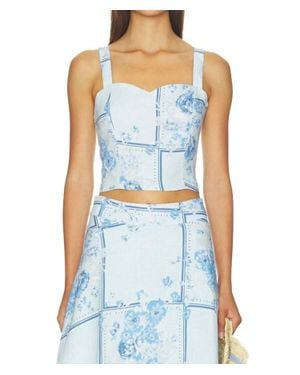 FAVORITE DAUGHTER There For You Top - Blue