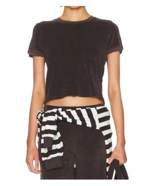 Suzie Kondi Carpi Cropped Tee - Black