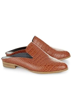 Robert Clergerie Alice K Leather Mules - Brown