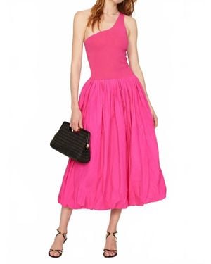 10 Crosby Derek Lam One Shoulder Midi Dress - Pink