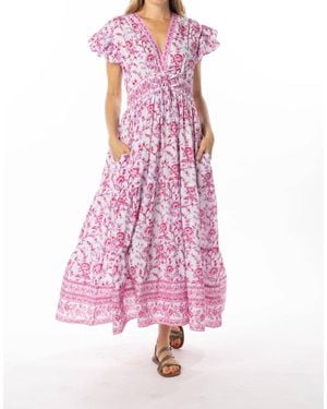Bindu Aria Maxi Dress - Pink